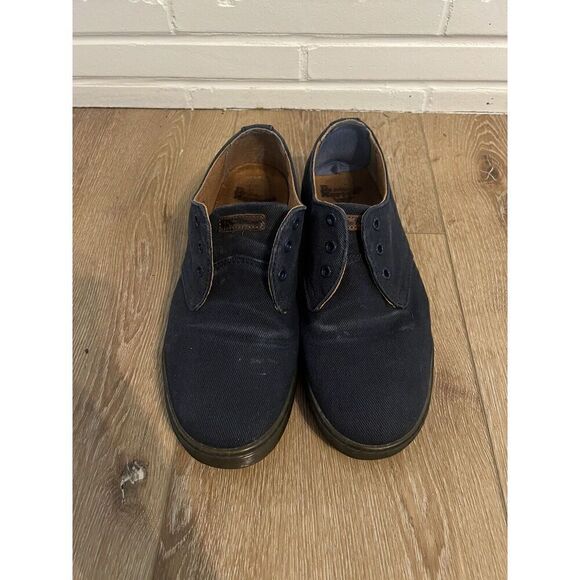 Dr Martens Delray Casual Oxfords Mens Size 11 EUR 45 Black Overdyed Twill Canvas - Picture 3 of 8